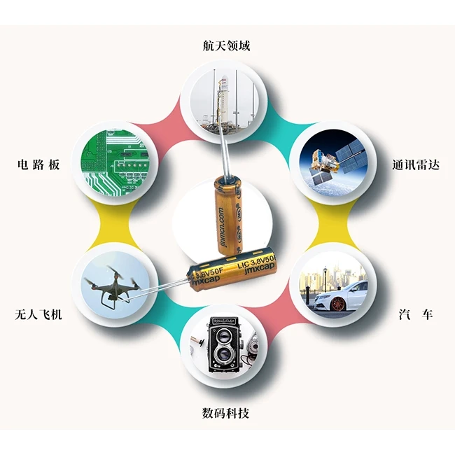 50F 3.8V 0825 Solar Hybrid Capacitor Lithium 18mAh High Capacity Fast Charge Remote Controller Energy Storage Solar Power