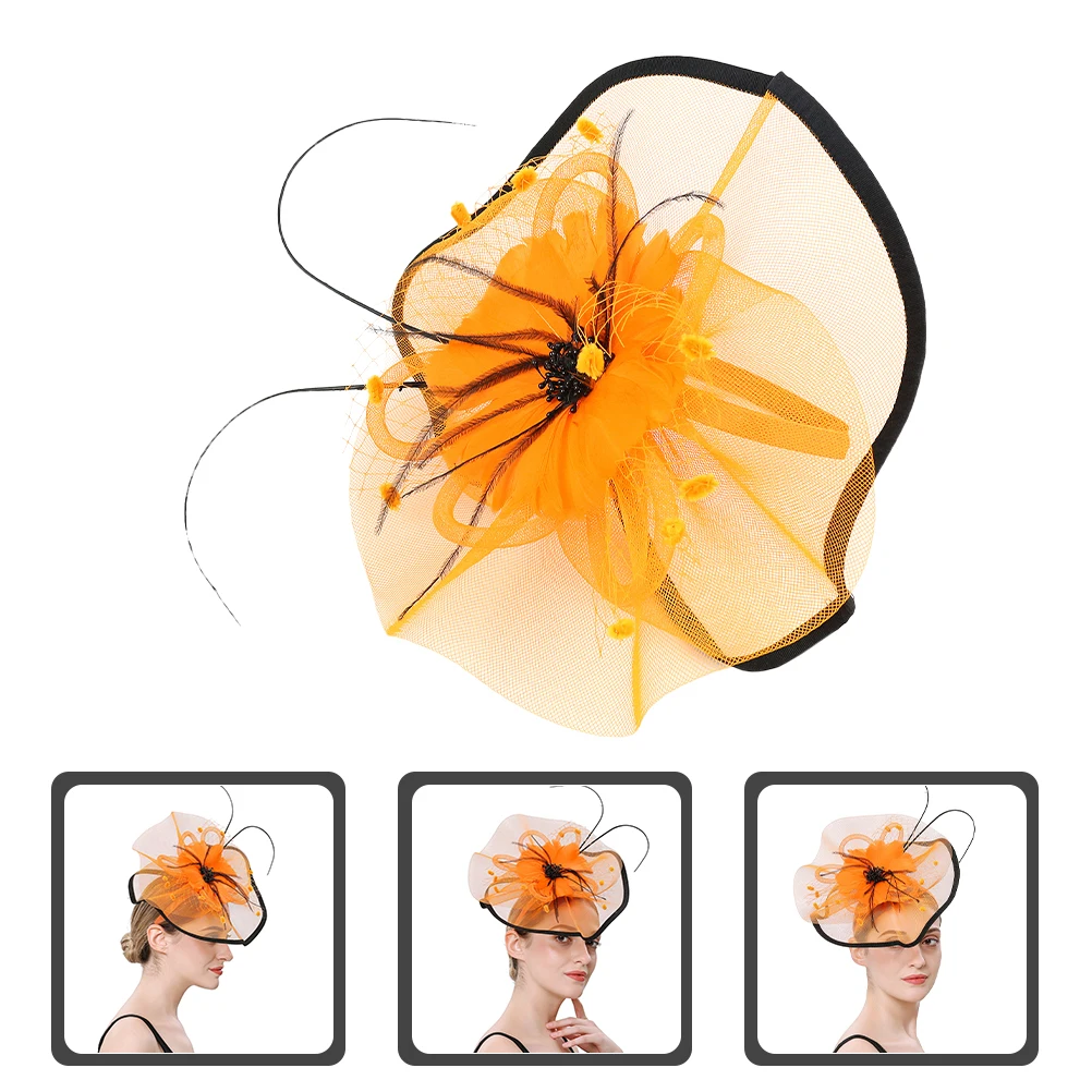 

Mesh Head Flower Women Hats Fascinator Veil Fashion Headband Hair Accessories Wedding Tea Party Prom 1920 Flapper