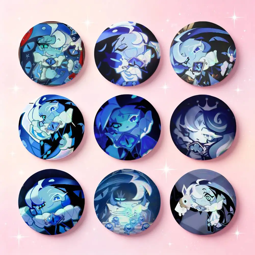 Shadow Milk Cookie Badges 25 32 44 58 75 Mm Round Cosplay Pin Bag Decor Fans Collect Friends Gifts Brooch Souvenir