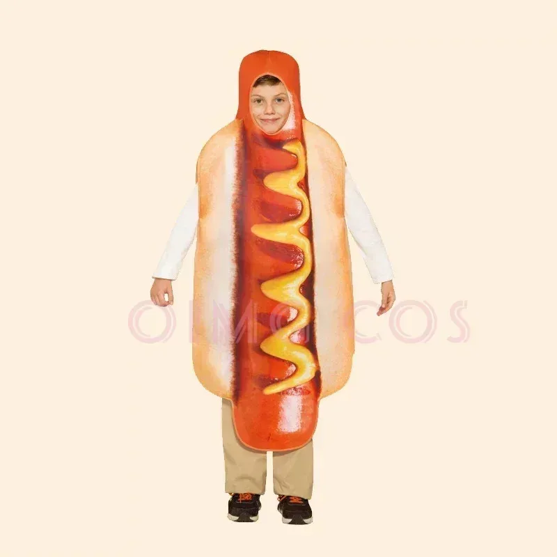 أطفال الأطفال دور اللعب هوت دوج تأثيري المكسيكي مهرجان ازياء الكبار مرحلة أزياء مسرحية هوت دوج ازياء