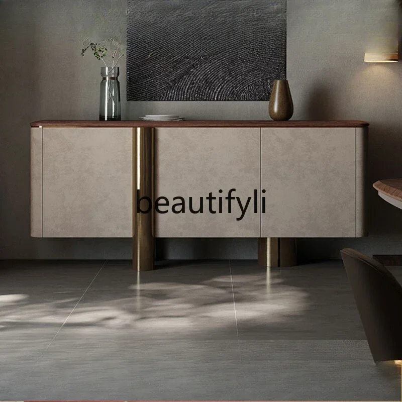 

Modern, solid wood dining side, villa whole house, living room series North American walnut dining side cabinet