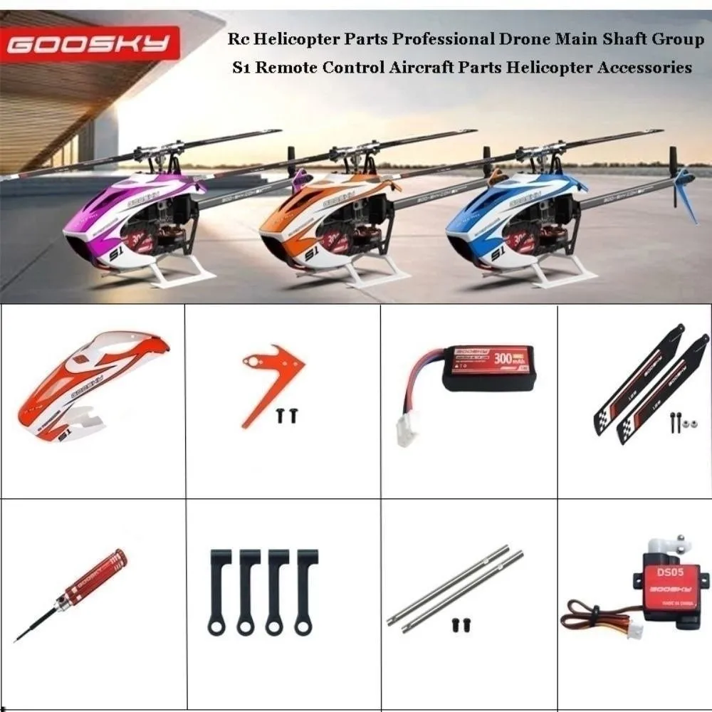 New Plastic Rc Helicopter Parts 6-channel Multistyles S1 Remote Control Aircraft Parts Tail Tube Main Propeller