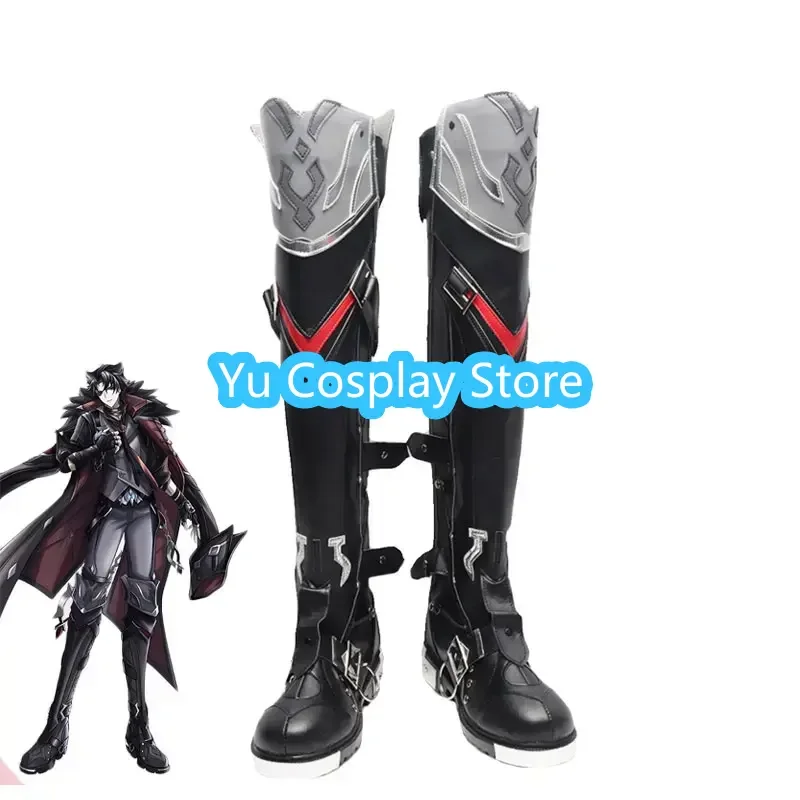 

Game Genshin Impact Wriothesley Cosplay Shoes Halloween Carnival Boots PU Leather Shoes Movie Cosplay Props Custom Made