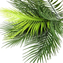 50CM Palm Leaves Artificial Palm Leaves Fake Tropical Jungle Plants Faux Leaf Jungle Tropical Party Home Graden Leave Decoration