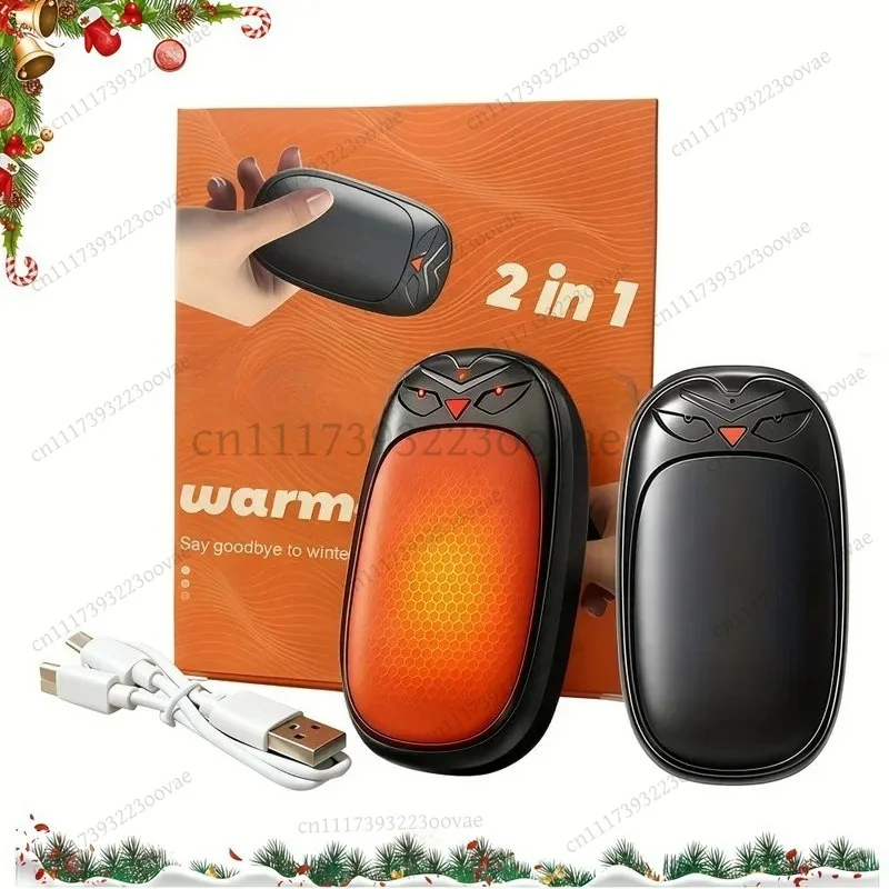 Rechargeable Hand Warmers 2 Pack 2000mAh Electric Pocket Heater Smart Chip Safe 8Hrs Long Lasting Portable Winter Gifts Warmer