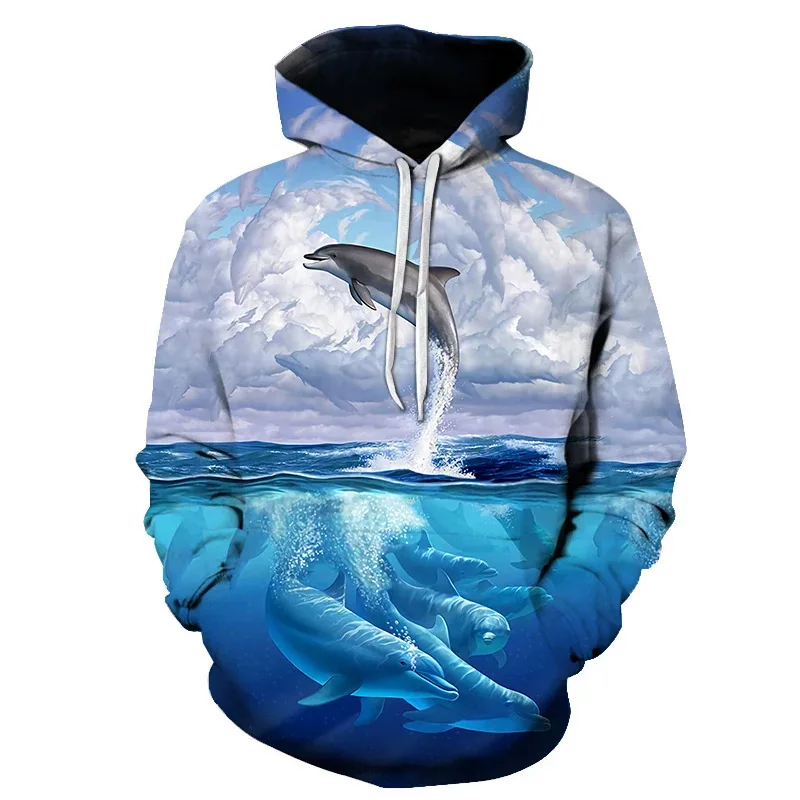 

New 3D Printing Fish Fashion Men Women Tracksuits Crewneck Hoodies Plus Size S-7XL Harajuku Four Seasons Casual