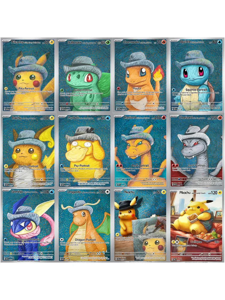 1Pcs/set Pokemon Ptcg Diy Pikachu Self-Control Collect Signature Trading Flash Card Anime Cartoon Gift Color Flash