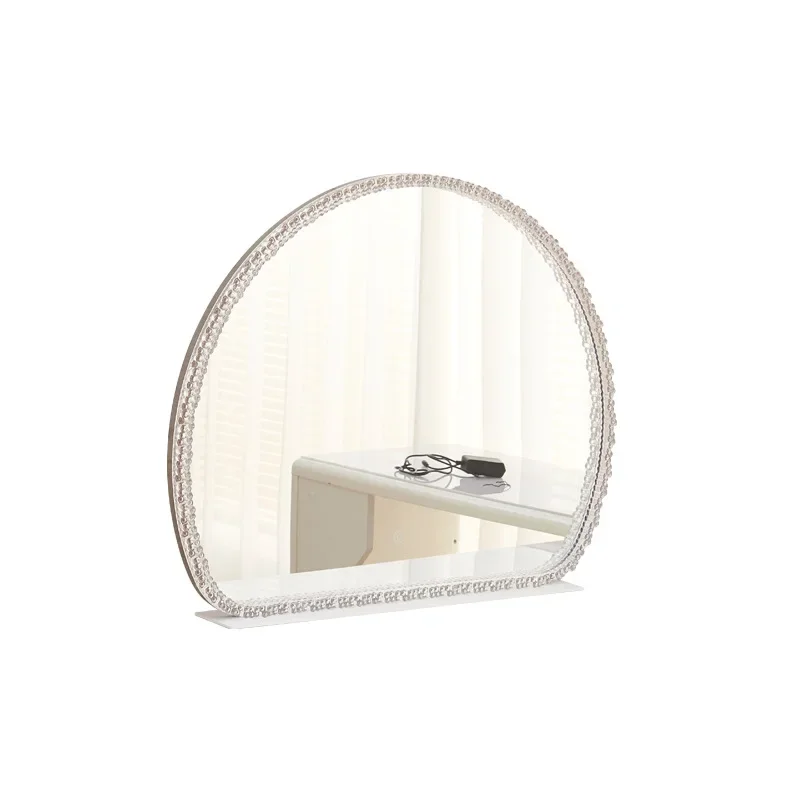 

Large mirror for dressing table combination cabinet, led smart touch with lamp on countertop