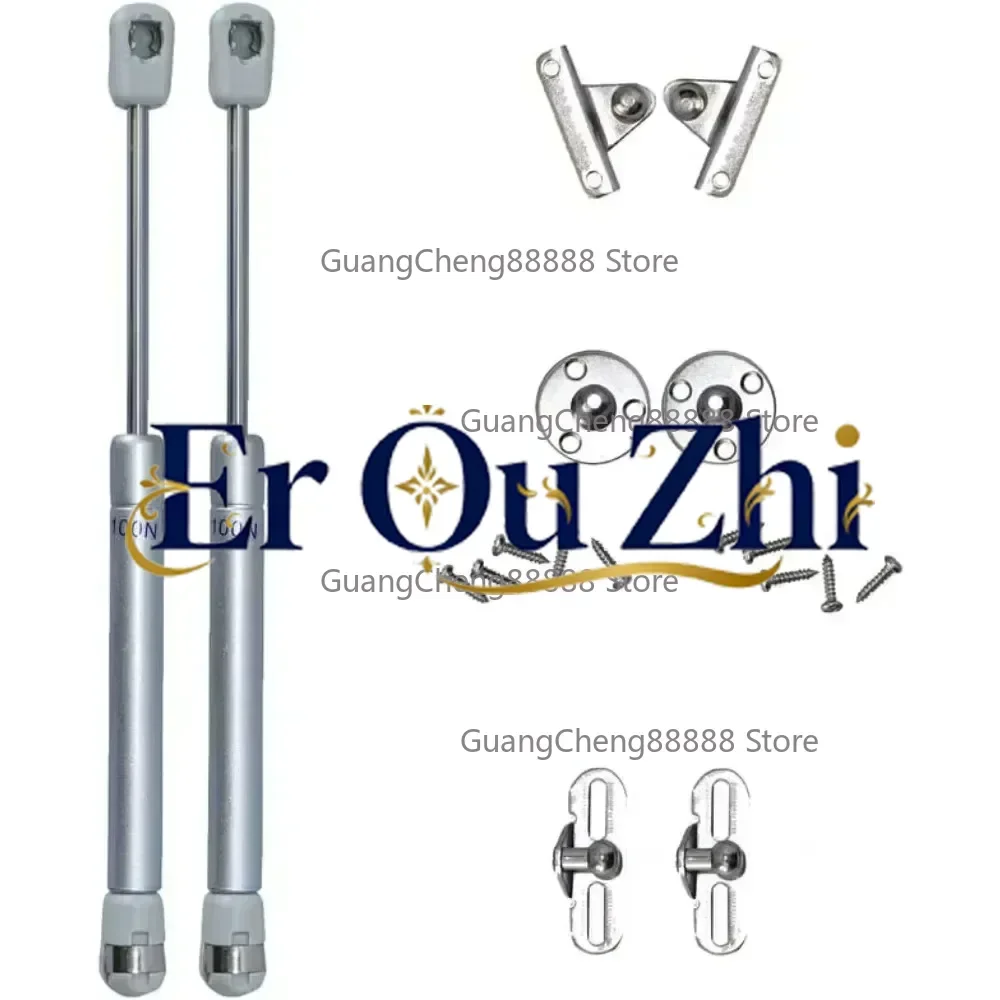 New Copper Hydraulic Spring Hinge Furniture Hardware for Cupboard 1pcs 20N-200N Adjustable Gas Strut Cabinet Door Lift Support