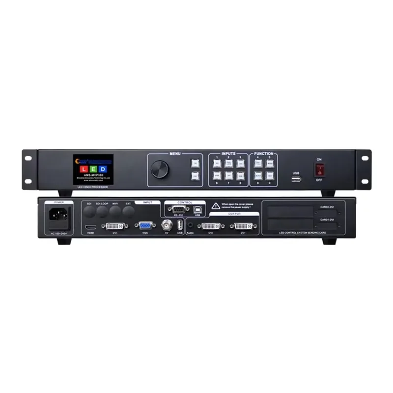 

LED Video Processor MVP300 Support MSD300 RJ45 Ethernet Port Sending Card For Shopping Mall LED Advertisement Full Color