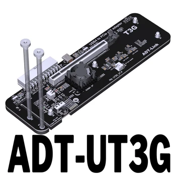 NUC ITX STX 노트북 PC 그래픽 카드용 UT3G 외장 USB4-PCIex16 커넥터, eGPU 어댑터 지지대 Thunderbolt4/3 호환