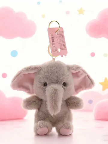 Mini Pluszowy Słoń Maskotka Upominki na Przyjęcia Słoniowe Hurtowe Zabawki DIY Pluszowy Brelok Maskotka dla Dzieci na Przyjęcia