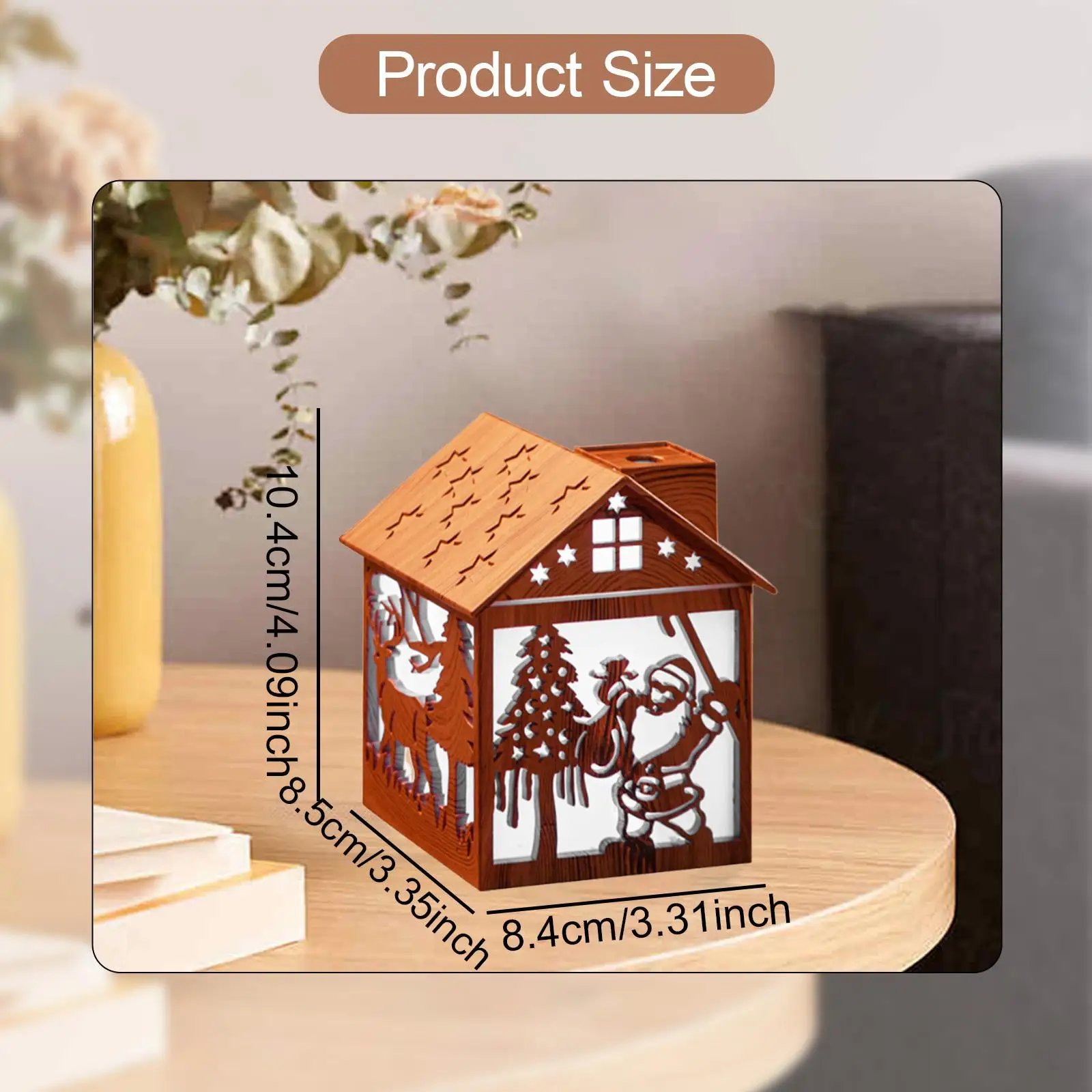 Portable Humidifier Ambient Light 2 Mode Spray Adjustable Mist Humidifier Desk Humidifier for Living Room Fireplace Yoga SPA