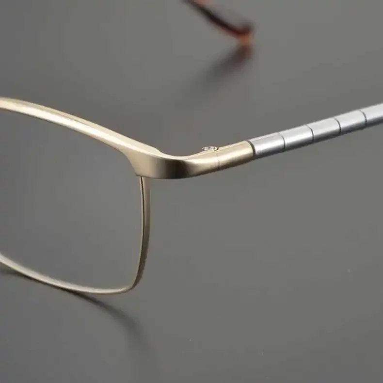 Shenzhen-made High-grade Pure Titanium Spring Leg Glasses Frame Full-frame Men's Big Face Myopia Hyperopia Glasses Frame