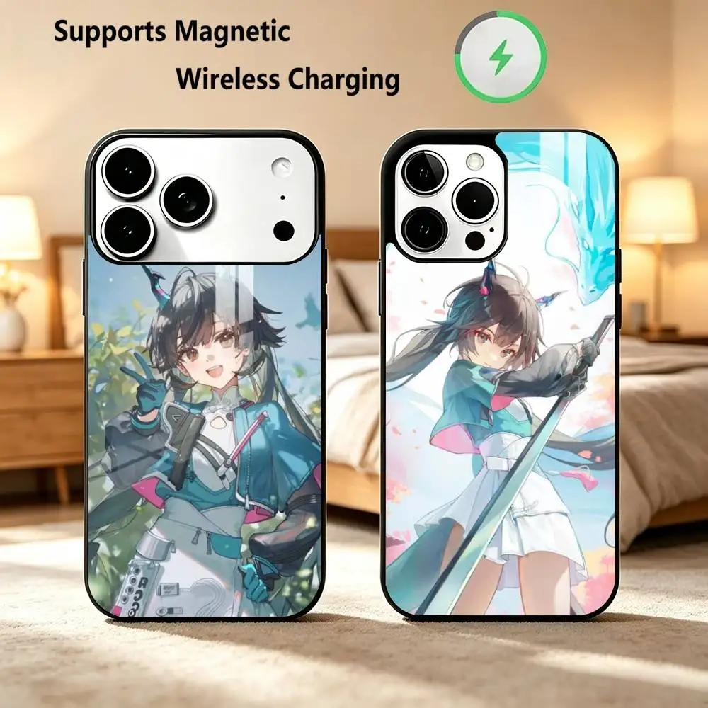 Arknights Endfield Chen Qianyu  Phone Case For iPhone18 17,16,15,14,13,12,11 Plus,Pro Supports Magnetic Wireless Charging Gift