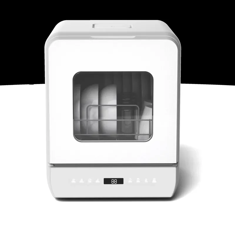 Portable Countertop Dishwasher 5L Compact Smart Washing Machine for Small Kitchen Apartment Dormitory Office Use Easy