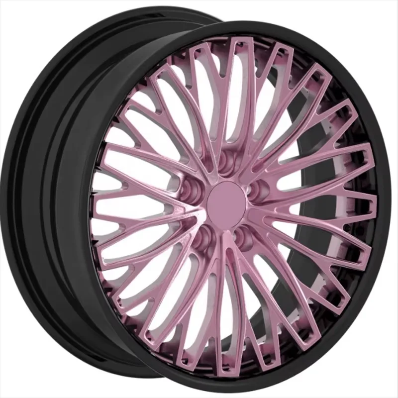 26 Style Hot Sale Wheels Deep Dish 18 19 20 21 22 Inch Racing Wheel Rims Aluminium Alloy 2 Pieces Forged Wheels