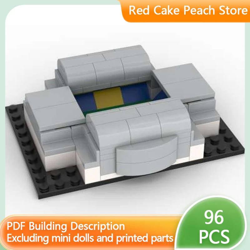 

City Street View Model MOC Building Bricks Dutch Football Stadium Modular Technology Children Holiday Gifts Assemble Toys Suit