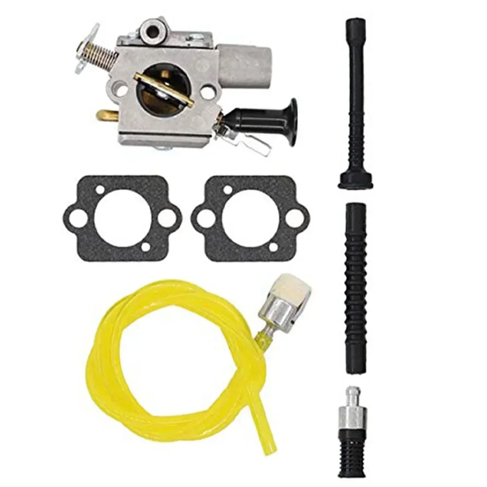 Para ms261 ms271 ms291 motosserra para kit de carburador pacote abrangente com linha de combustível e filtros para fácil manutenção