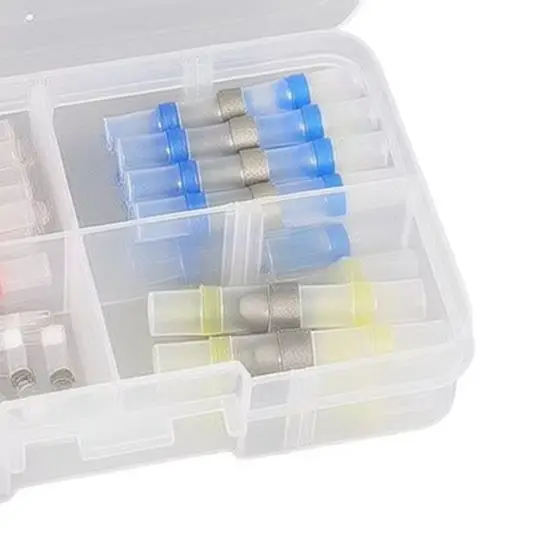 50Pcs Waterproof For Solder Wire Connectors Heat Shrink Terminals 26-10AWG For Automotive Marine Electrical Cable Splicing Kit