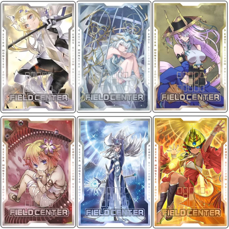 Tarjeta de Anime Yugioh, tarjetas centrales de campo, Traptrix Pudica Lyna, el encantador ligero, mago silencioso, partición de tarjetas acrílicas suaves de Juana