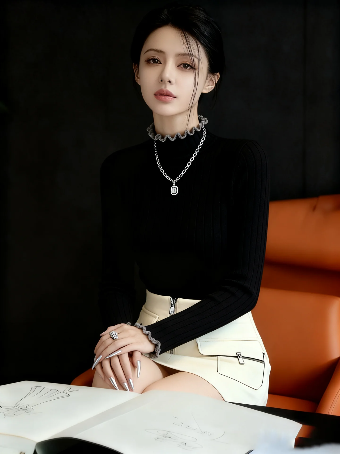   محبوك طويل Sve Base irt المرأة سليم صالح الخريف الشتاء الدفء مبطن f عالية طوق ملابس داخلية أنيقة...