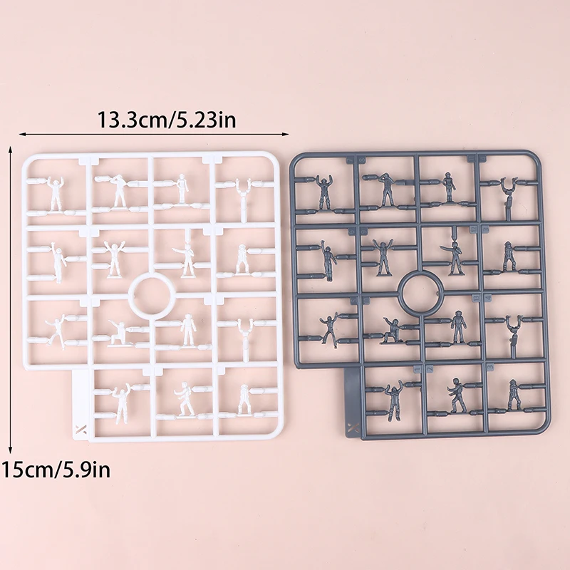 26 Pz 1/100 Bilancia In Miniatura Persone Modello Gnaku Soldato Modello di Montaggio Scena Figure di Costruzione Per Modellazione Hobby Accessori FAI DA TE