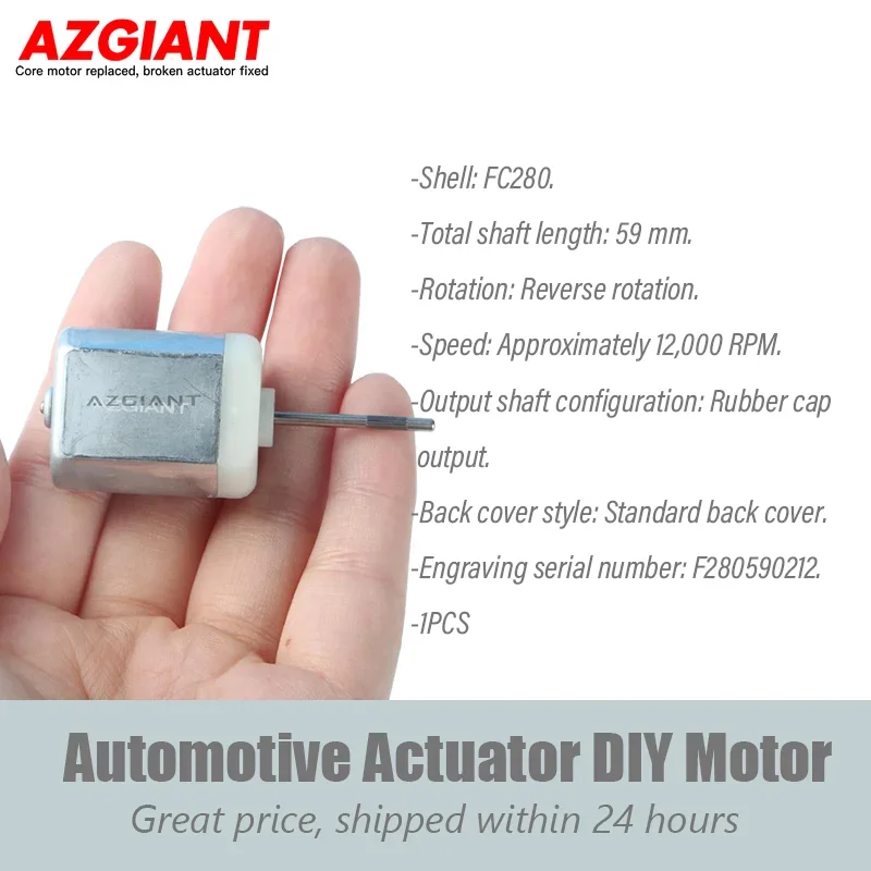 

AZGIANT Replacement FC280 12V DIY Motor for Car Trunk Lock and Mirror Folding Systems High-Speed 12000 RPM