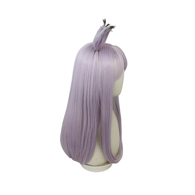 Piaoyi Saima Niang COS wigs Purple Straight Maikun PrettyDerby, same color ear tail long wig