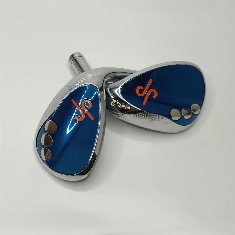 JP Golf Wedges golden/blue with Shaft and Grips , 46.48.50.52.54.56.58.60, Soft wedges Forged, 2024 Golf Clubs,