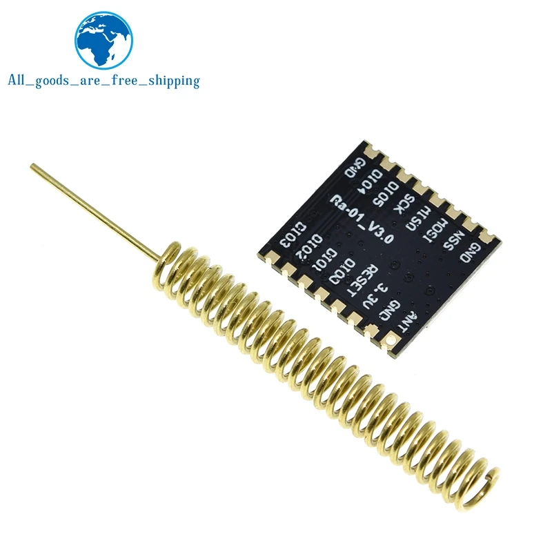 TZT Ra-01 LoRa SX1278 Modulo di trasmissione wireless a spettro diffuso 433 Mhz più distante 10 km per arduino