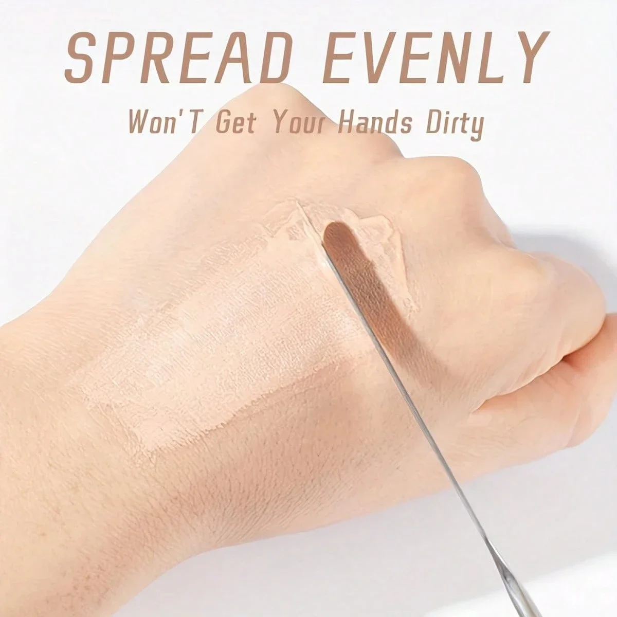 1/2/3Pcs 주걱 및 스테인레스 스틸 믹싱 팔레트, 파운데이션 용 네일 아트 및 화장품 믹싱 도구, 메이크업 아티스트 믹싱 도구