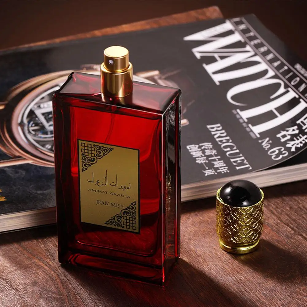 100ml marca masculina perfume almíscar spray flertando feromônio floral árabe de longa duração oceano fresco luz fragrância tendência cavalheiro
