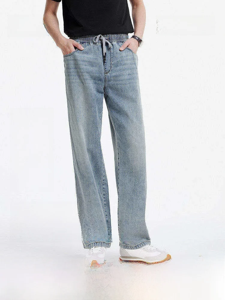 

Semir Loose Straight Leg Men's Jeans American Retro Style Summer New Arrival Casual Cotton Youth Fashion Water Washed