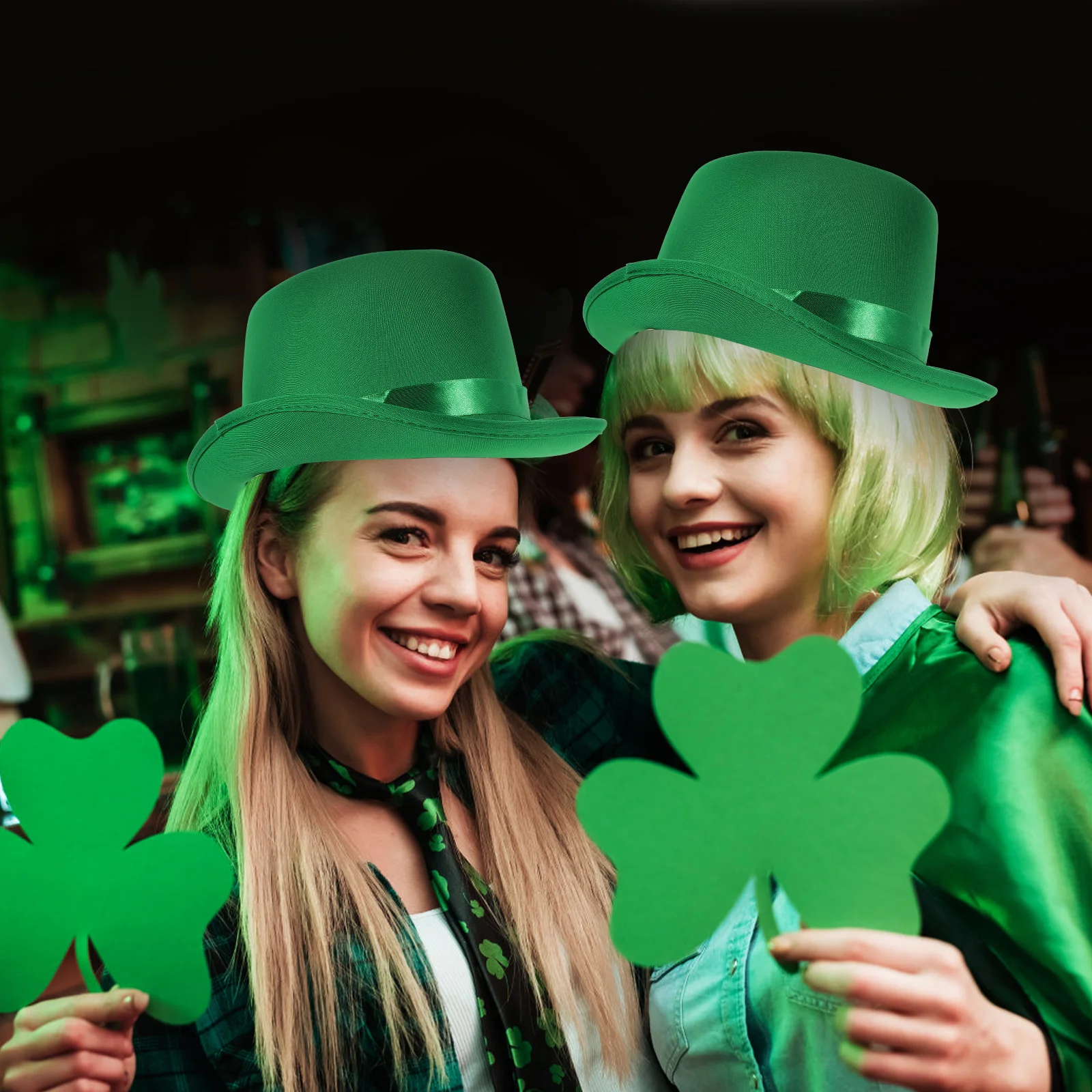 

St. Patrick'S Day Festival Decor Hat Simple Party Carnival Green Party Cap Festival Cap Costume Decor Hat