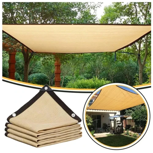 Red de sombreado para jardín al aire libre, toldos para terraza, malla protectora para sombra de acampada, protección UV, tela de protección solar HDPE, sombra