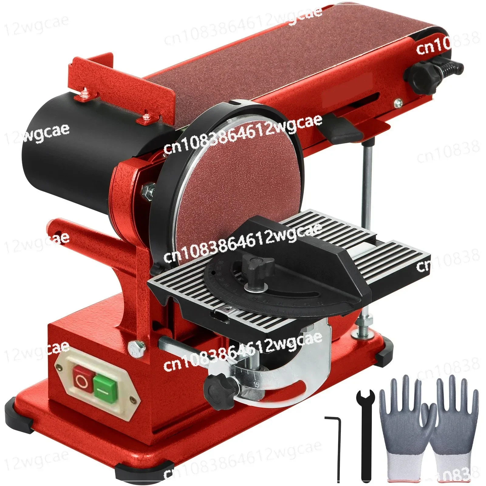 Belt Disc Sander 4x36inch and 6inch Disc, Benchtop Disc Belt Sander 375W Powerful Bench Sander for Woodworking