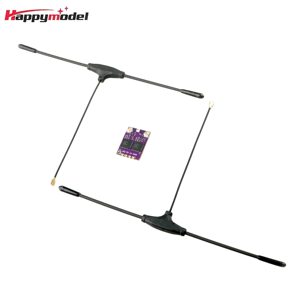 

HappyModel ES900 17dbm DUAL RX ELRS разнообразие CRSF приемник 915 МГц/868 МГц Встроенный TCXO IPEX MHF 1/U.FL разъем для радиоуправляемого FPV дрона