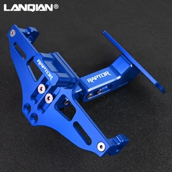 For YAMAHA Raptor 700 2006-2024 700R YFZ450R 2014–2023 YXZ1000R Fender Eliminator Adjustable License Plate Holder Bracket LED