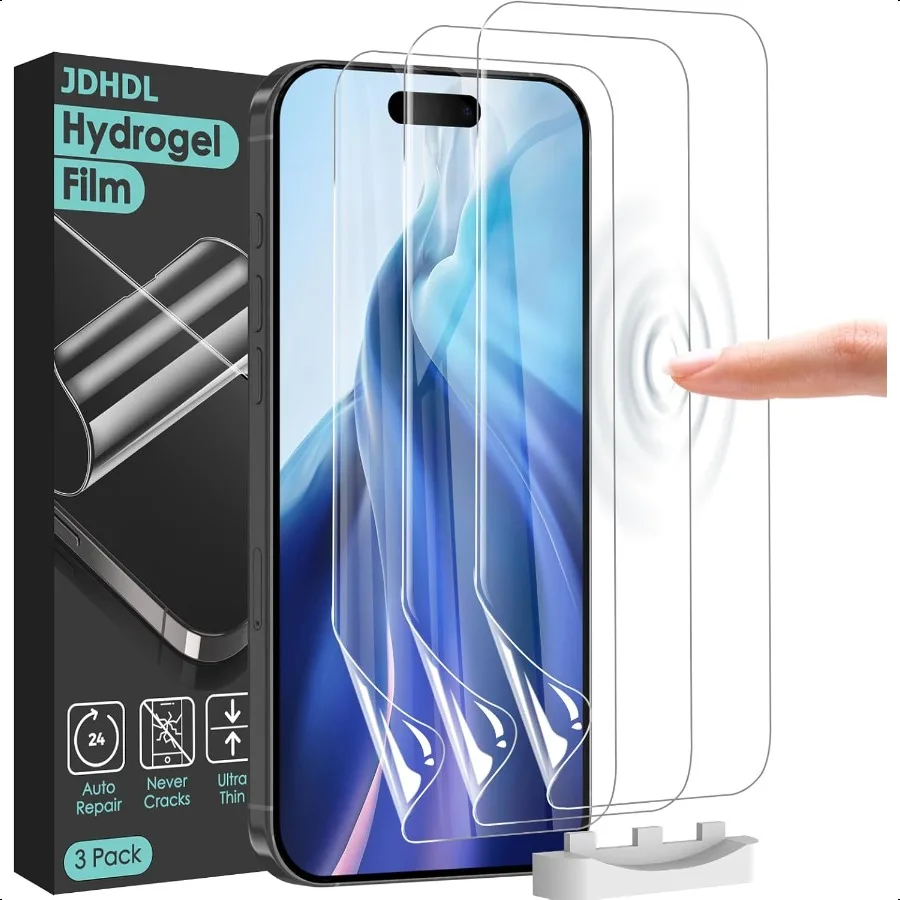 

3 Pack Flexible Film for iPhone 17 Pro Max Screen Protector[NOT GLASS] Nonbreakable Soft TPU Hydrogel Film for iPhone 17 Pro Ma