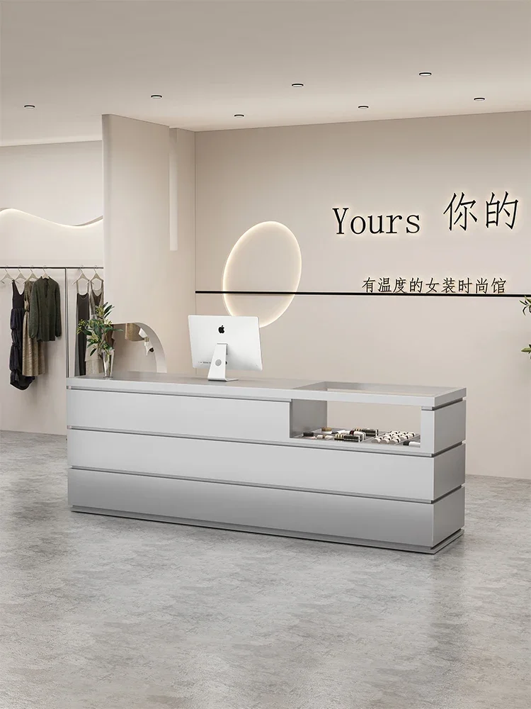 Cashier store Small bar counter Company table Reception Internet celebrity trendy store Small clothing store Counter Simple