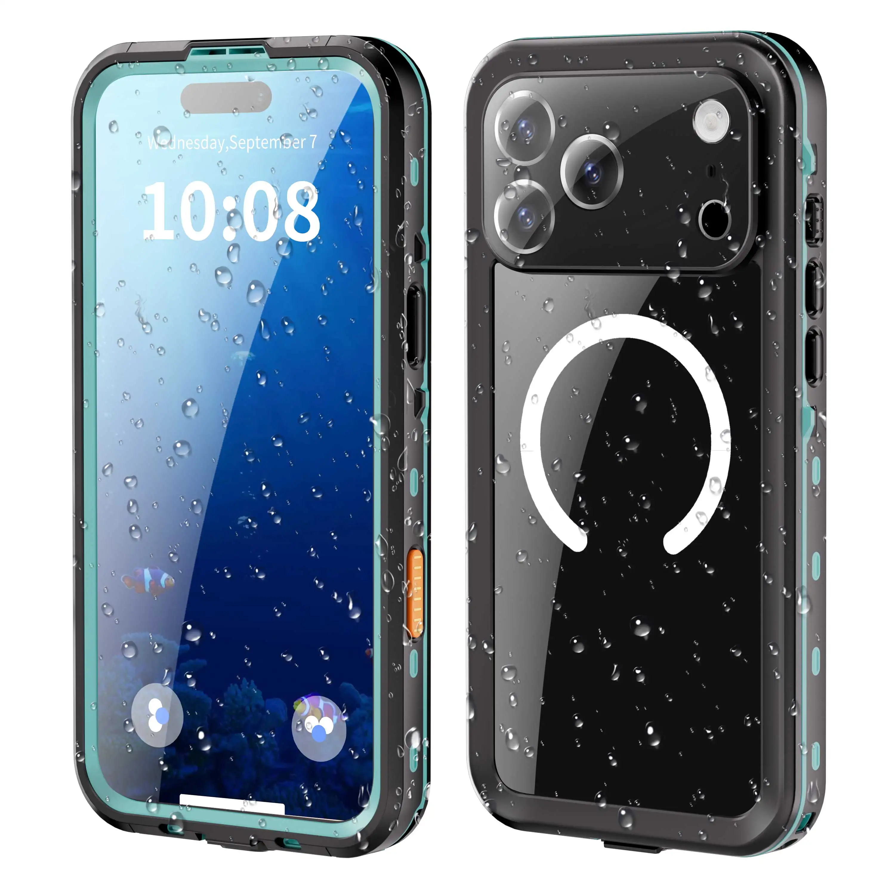 

Case For iPhone 17 Pro Max 17Air 17 IP68 Waterproof Swim Diving Magnetic Phone Cover Bag Dustproof Underwater Protection Shell