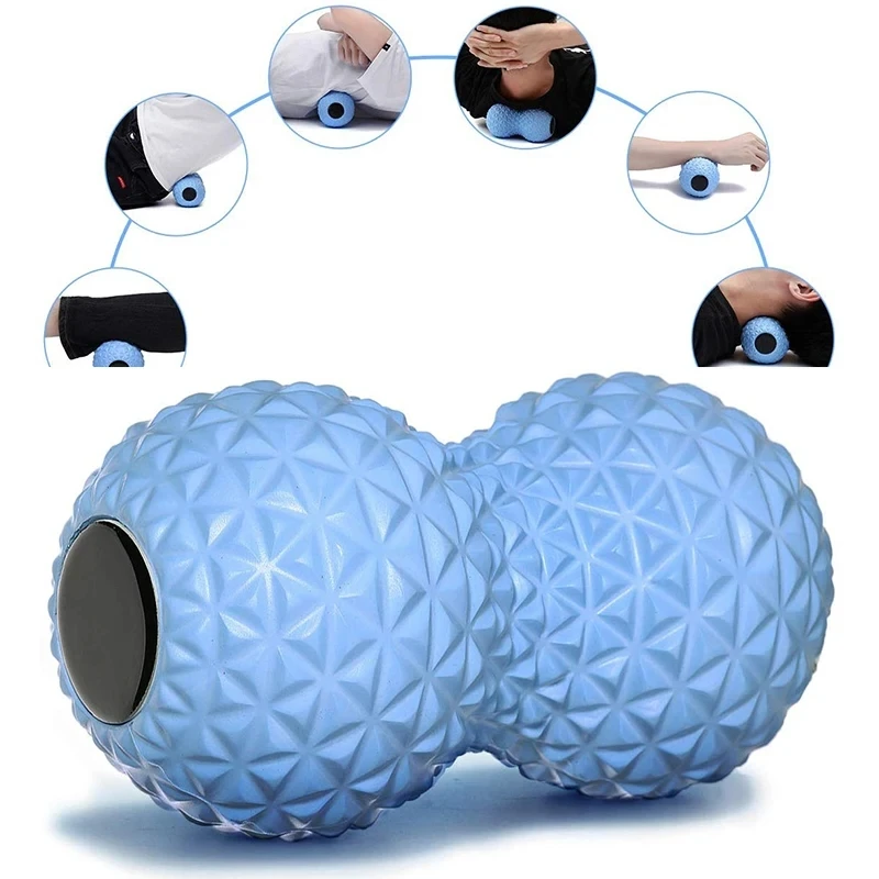 Peanut Massage Ball Double Lacrosse Foot Massage Roller Deep Tissue Muscle Massage Myofascial Release Back Neck Massage Tool