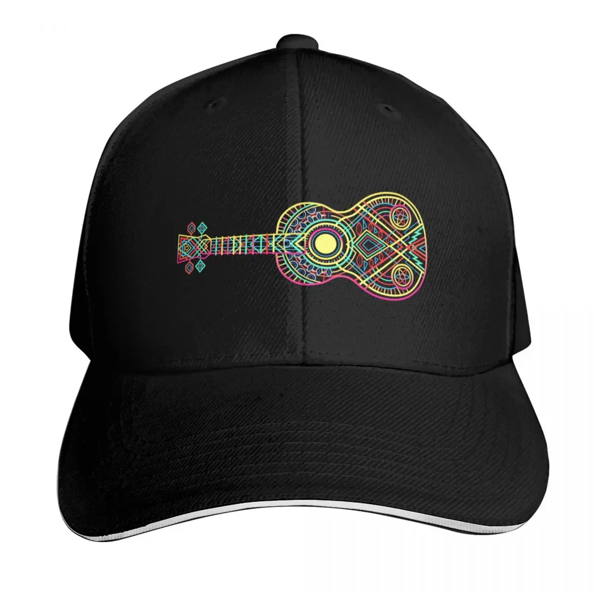 HORIZ NO TEXT 2023 String Theory 2: Sunshine (recommended: print on dark) - 100 Days of Ukulele Baseball Cap