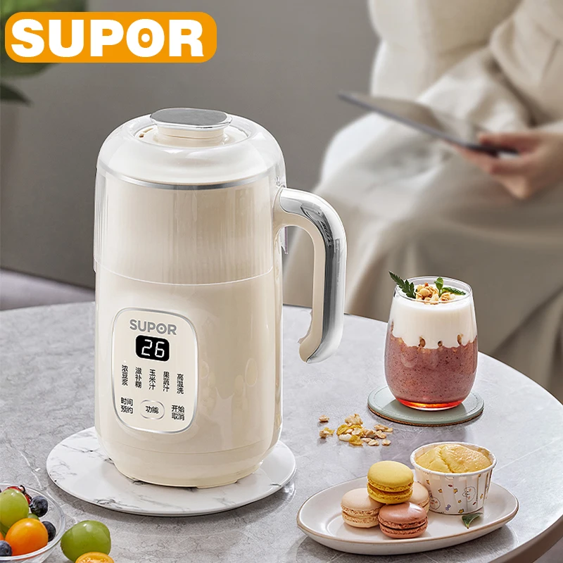 

SUPOR 800ML Soymilk Machine Mini Food Blender 316L Stainless Steel Electric Juicer High Temperature Steam Cleaning Mixer 220V