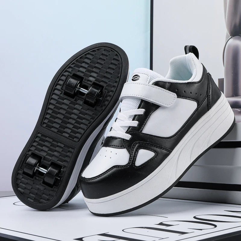 Comfortable 2025 New Winter Heelys (Girls): Invisible 4-Wheel Auto-Retractable Wear-Resistant Sports Shoes