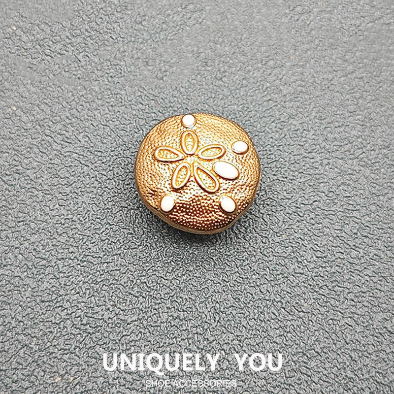 سحر الأحذية المعدنية Starfish Conch Pearl Fashion Accessories للأحذية المتقاطعة