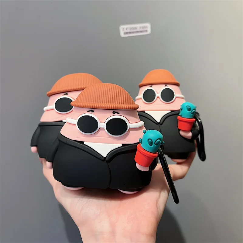 

For Airpods 4 Case 2024,Patrick Killer Silicone Protective Earphone Cover For Airpods Pro 2 Case/Airpods 1/2/3/4 Case Cover