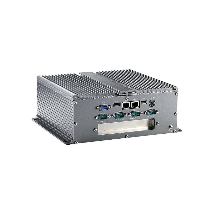 Fanless i5-3340M  Embedded Industrial Computer mini box pc 2LAN 6COM 6USB With PCI  expansion slot