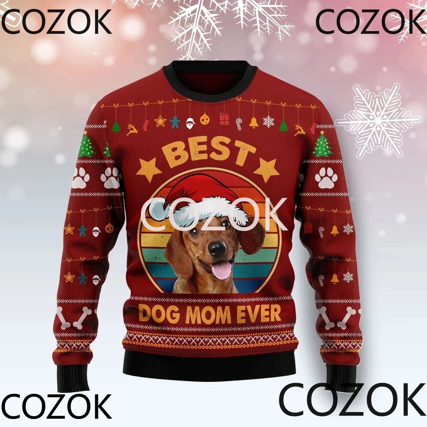 

Dog Christmas Sweater 3d Printed Sweatshirts for Men and Women Pullovers Harajuku Unisex Tops